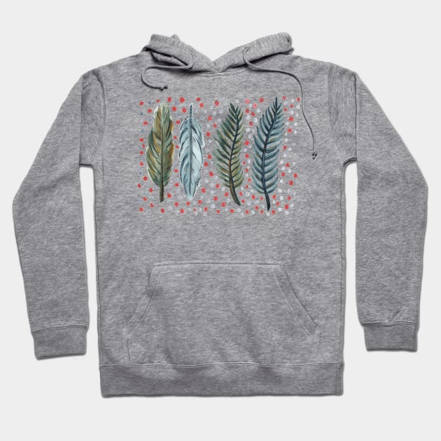 Feathers #2 Hoodie by SWON Design